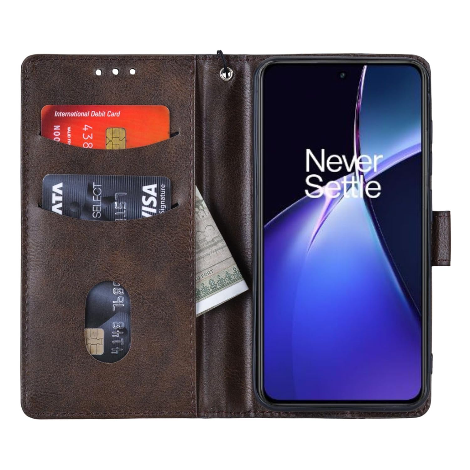 Bracevor Premium Design Flip Cover leather wallet case for Oneplus Nord CE 4